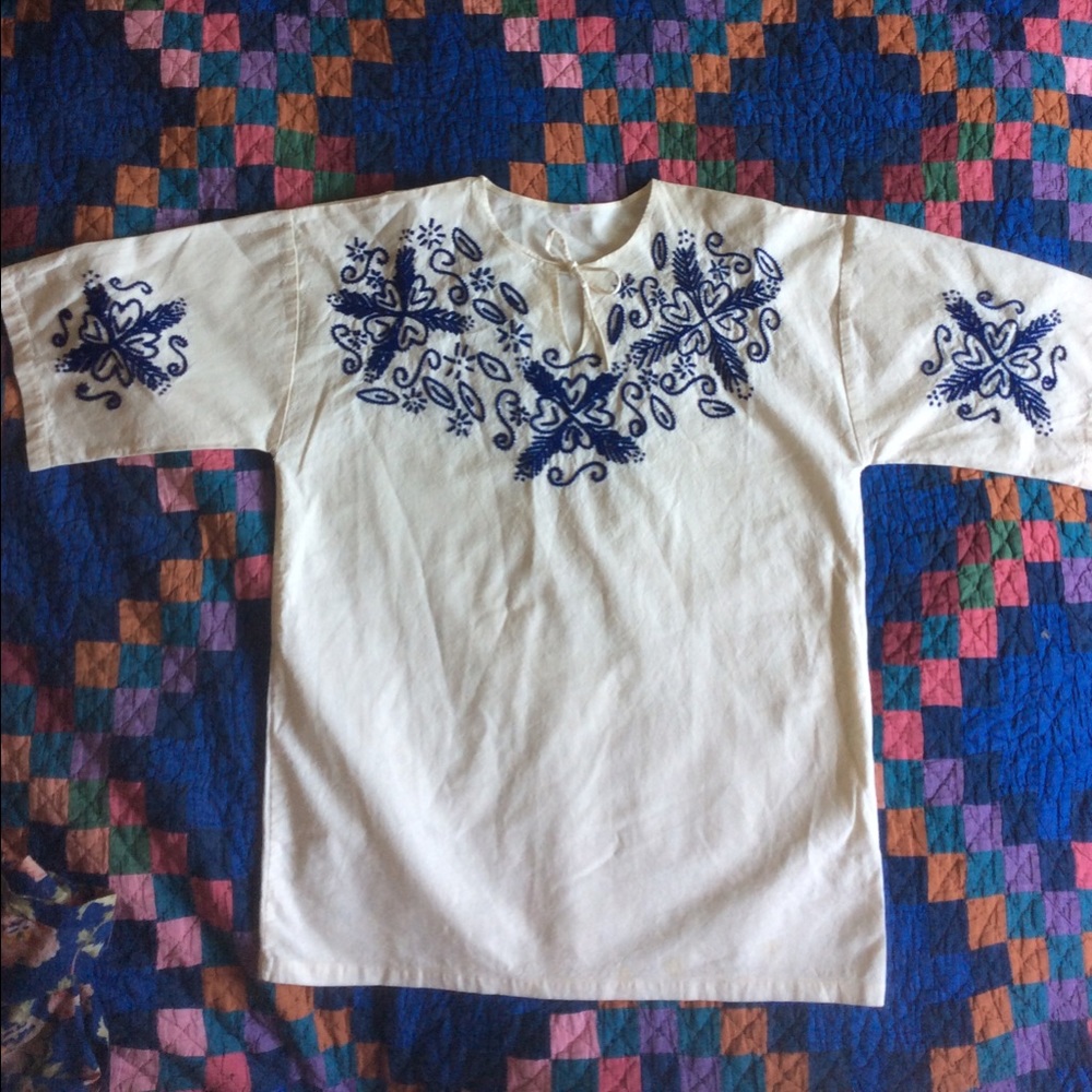 FLASH SALE! Vintage Linen Embroidered Tunic